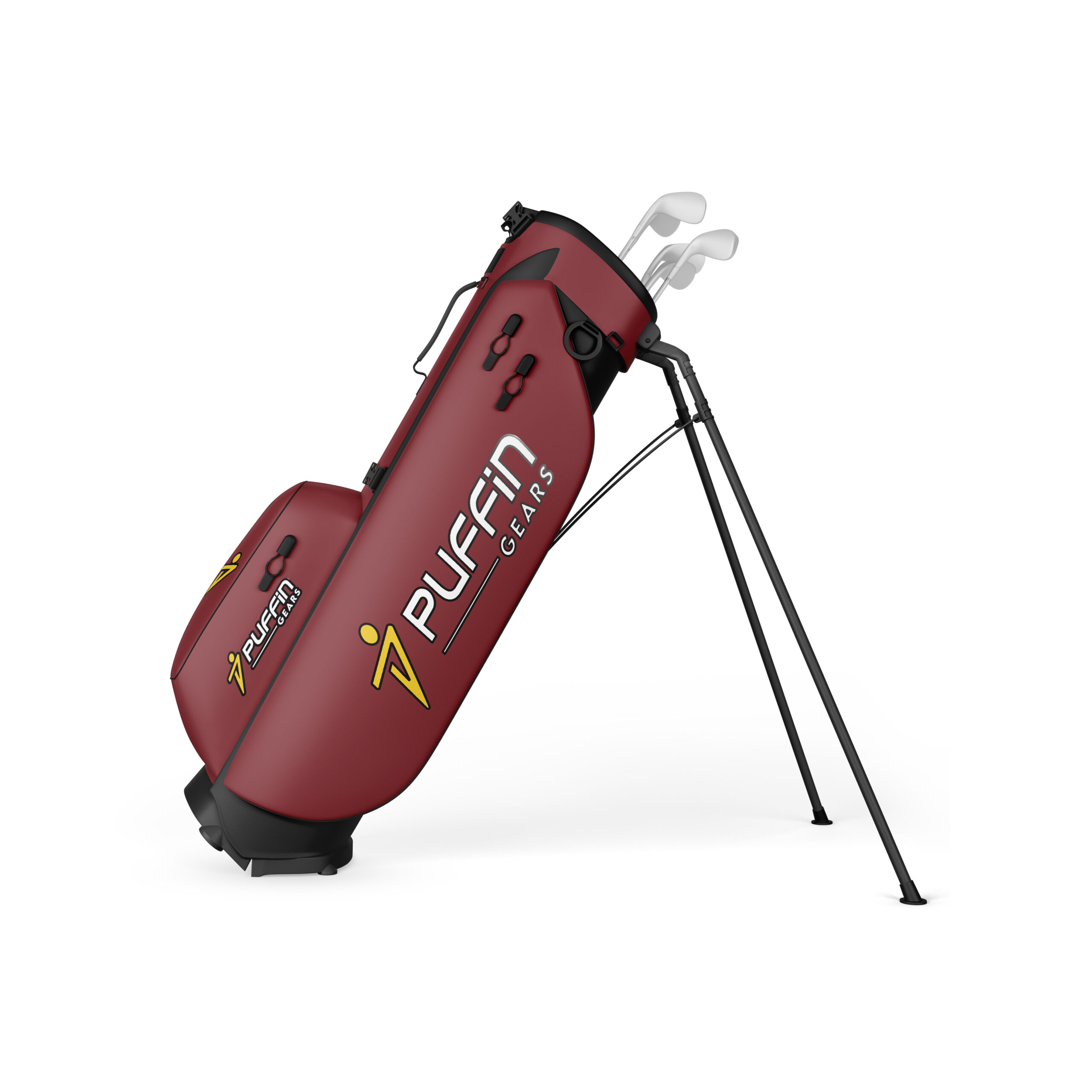 Golf Bag Mockup red Golf Stand Bags - Image 1
